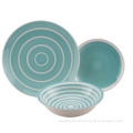 Excellent Cheap Round Dinnerware Geometric Stoneware Sets